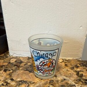 Hand Painted Chicago Souvenir Shot Glass